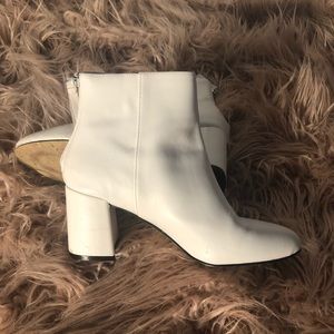 White Steve Madden booties